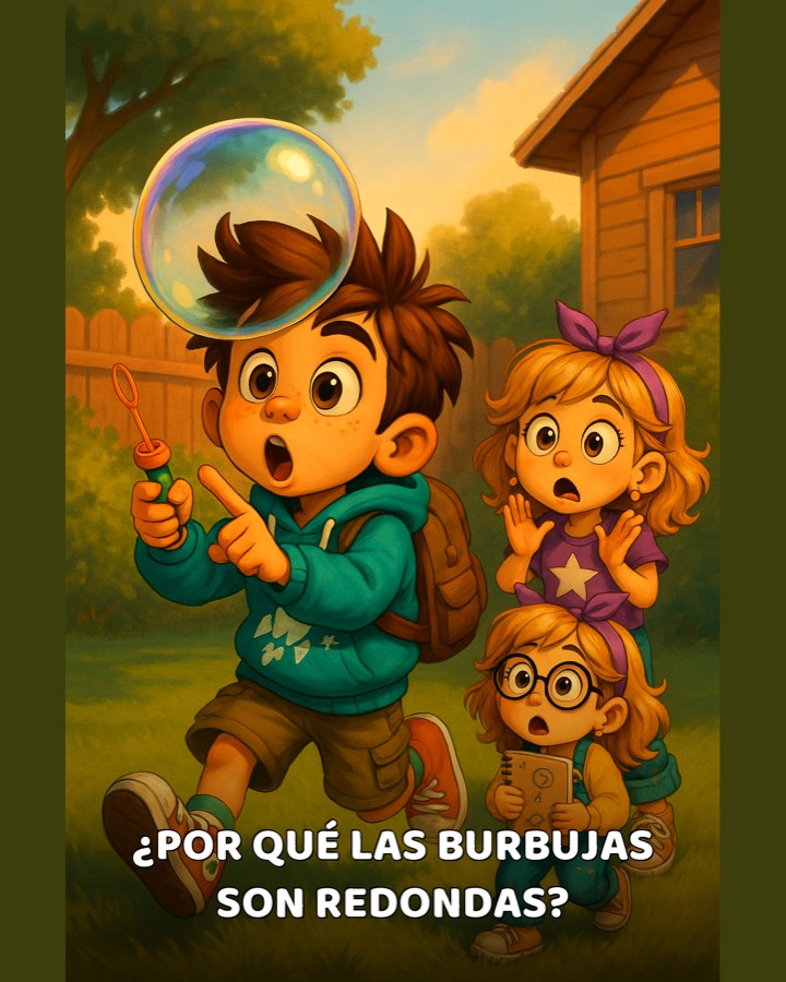 Personajes descubriendo una burbuja