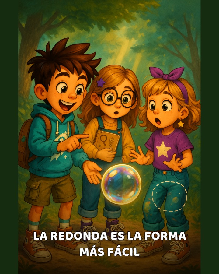 Personajes aprendiendo sobre las burbujas